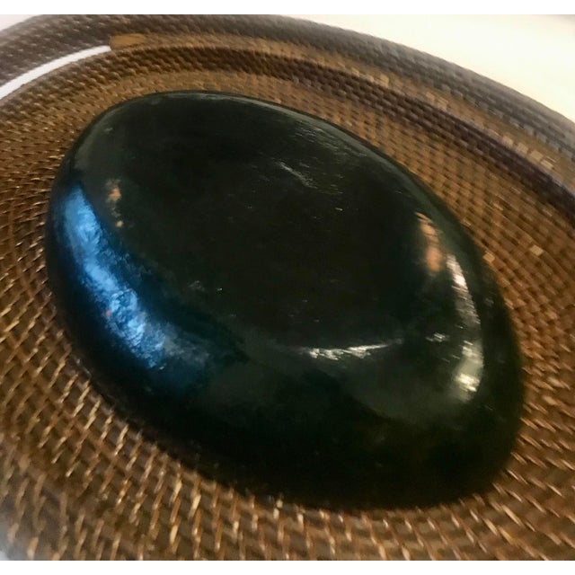 Red 1970's Trompe-l'Oeil Folk Art Watermelon Bowl For Sale - Image 8 of 12