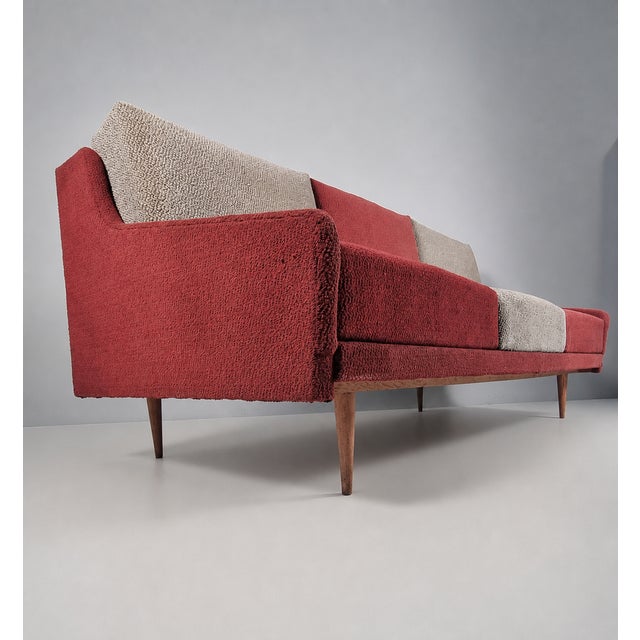 1970s Vintage Fabric Sofa, 1970s For Sale - Image 5 of 9