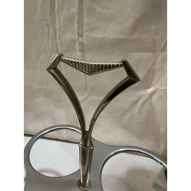 Up for consideration is a beautiful vintage three ring silver serving caddy. This would look lovely on display in your...