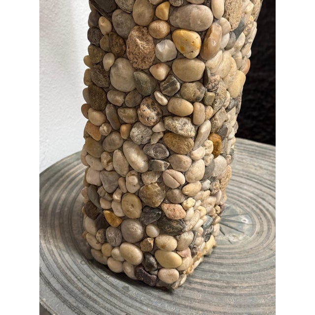1990s Polished River Rock Lamp For Sale - Image 17 of 18