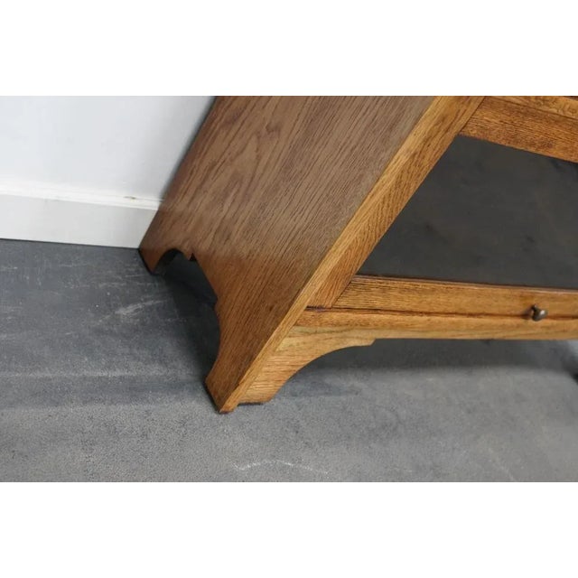 German Oak Bookcase with Folding Doors in Style of Globe Wernicke, 1930s For Sale - Image 16 of 18