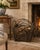 A beautifully hand-made early 20th century American rustic twig basket with natural tones. Its restrained simplicity and...