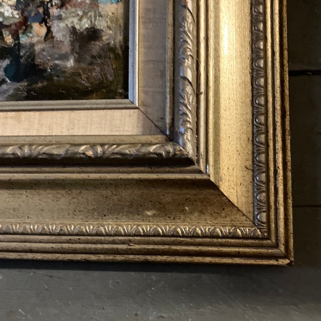 Abstract 1970’s Original Abstract Painting Vintage Frame For Sale - Image 3 of 4