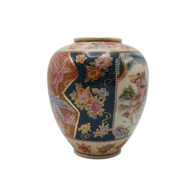 Chinese Hand Painted Ceramic Chinese Vase For Sale - Image 3 of 8