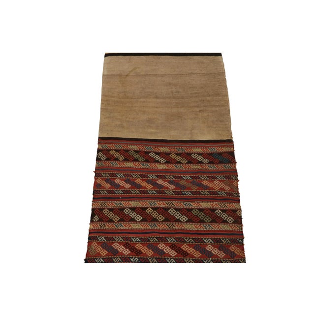 Tribal 1910s Antique Persian Bag Kilim Runner With Geometric Patterns, From Rug & Kilim For Sale - Image 3 of 8