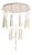 White Meteoriti Di Metallo Chandelier in Aluminum and Acrylic by Jago For Sale