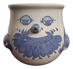 Model V65 Ceramic Planter from Bjørn Wiinblad, Denmark, 1974