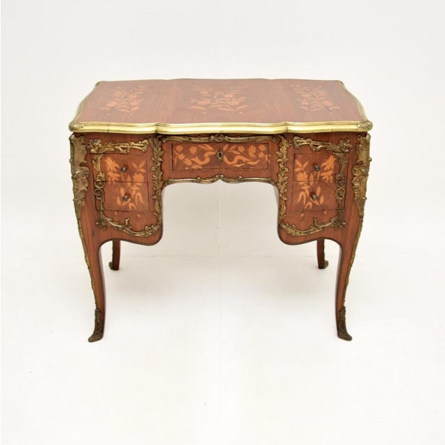 Vintage French Louis XVI Style Knee Hole Desk, 1930s For Sale - Image 12 of 12