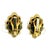 Vintage 18k Gold Sculptural Brutalist Clip-on Earrings, A Pair For Sale - Image 4 of 16