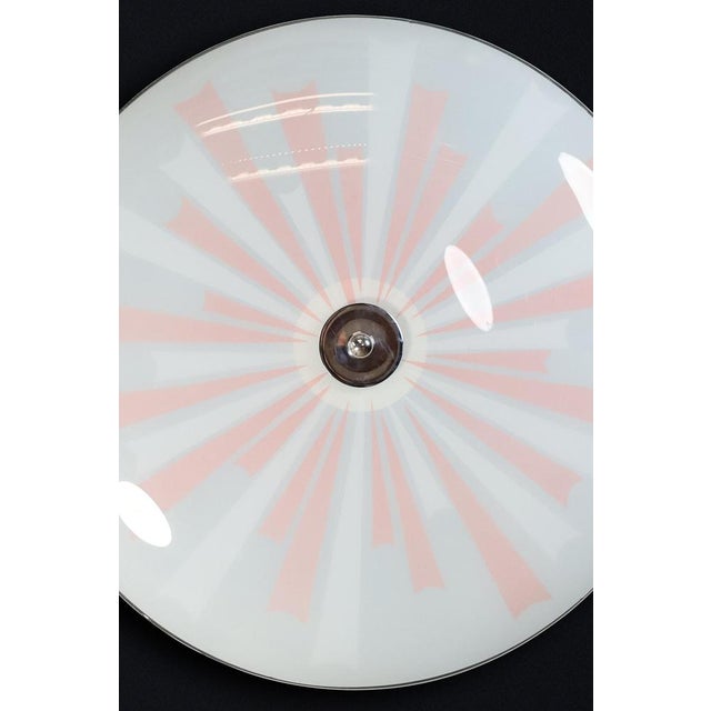 Mid-Century Modern Glass Wall Light, 1958 For Sale - Image 3 of 9
