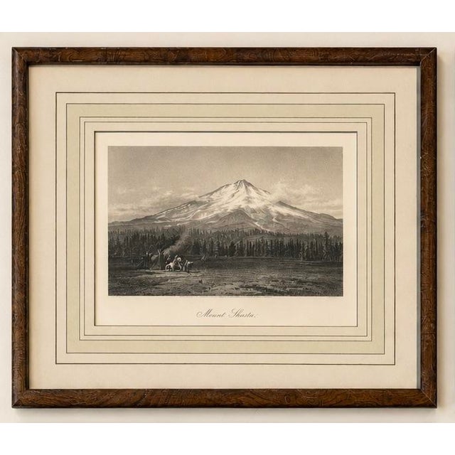 American Set of 4 American Landscape Prints – New York, California & Yosemite, Framed (Picturesque America, 1872) For Sale - Image 3 of 7
