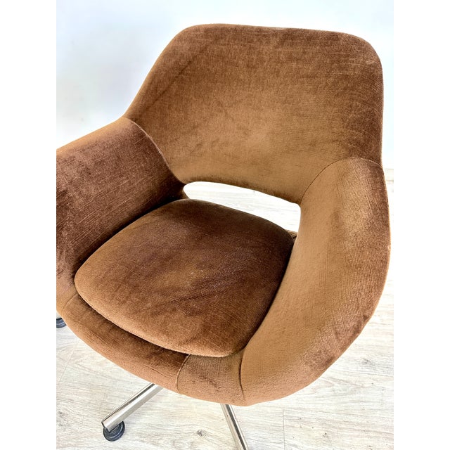 Brown Egg Swivel Chairs by Stol Kamnik - A Pair For Sale - Image 8 of 8