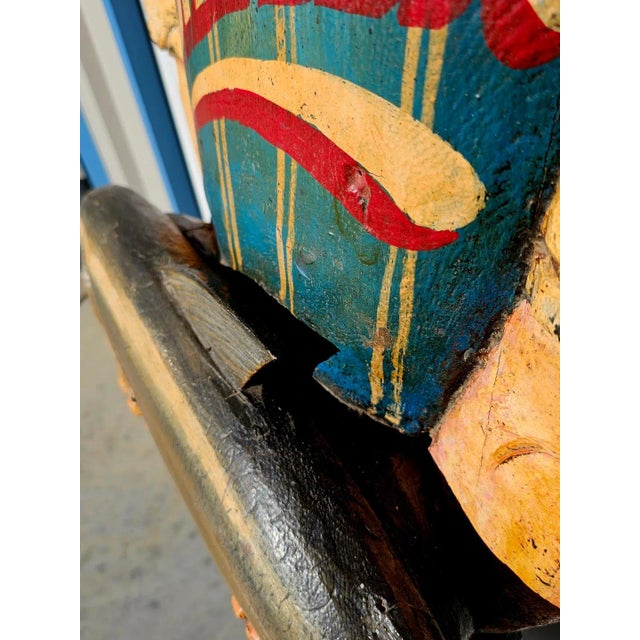 Vintage Sizzler Fishmonger Wooden SIgn For Sale - Image 10 of 11