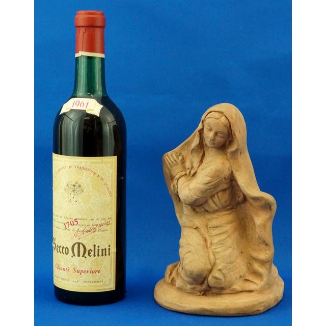 19th Century Neapolitan Nativity Scene Terracotta Madonna Sculpture, Italy, 1800s For Sale - Image 9 of 18
