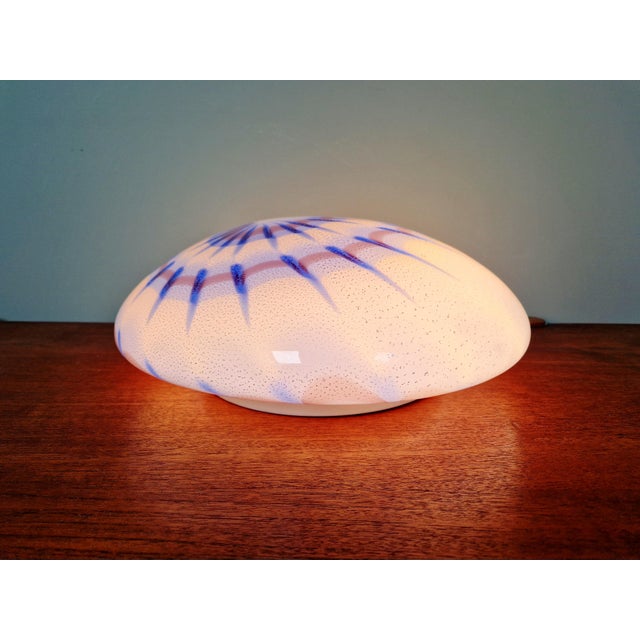 Blue and White Murano Glass Ceiling Light, Italy, 1970s For Sale - Image 13 of 16