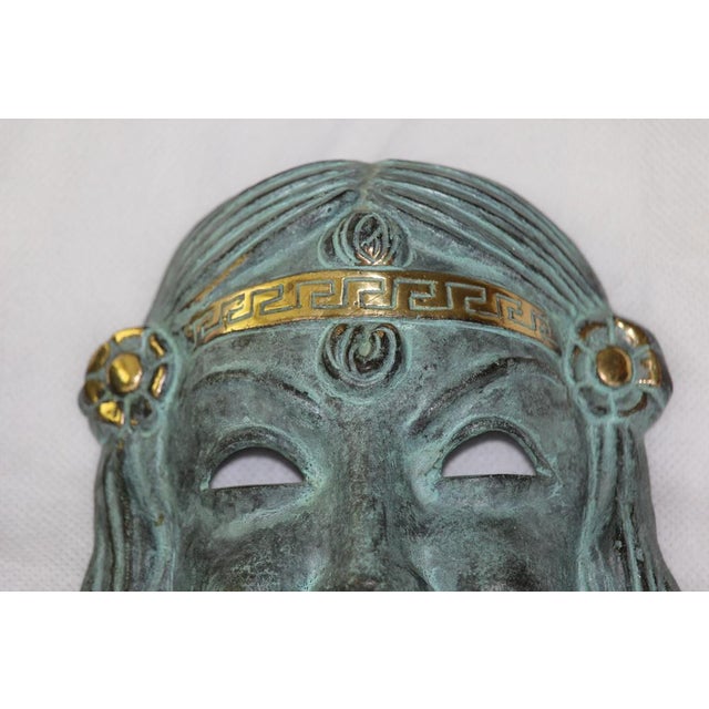 Bronze Theater Drama Masks, 1950s, Set of 2 For Sale - Image 18 of 18