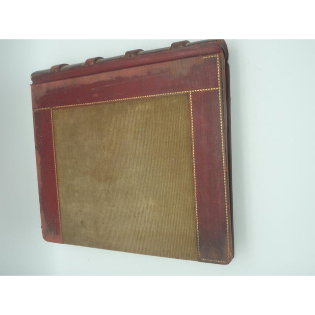 Antique Extra Large Leather General Bank Ledger Farmville Nc 1909 For Sale - Image 15 of 16