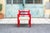 Desk with Chair in Red Lacquered Wood, 1970s, Set of 2 For Sale - Image 4 of 9