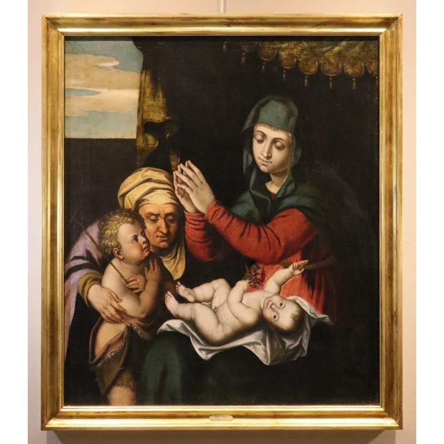Scipione pulzone (gaeta, c. 1540 - rome, 1598) attributable madonna and child, the infant saint john the baptist, and...