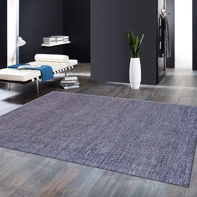 2020s Pasargad Home Modern Blue Area Rug, 5' 0'' X 8' 0'' For Sale - Image 5 of 5