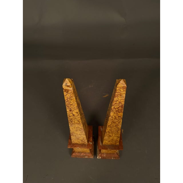 Pair of Italian Marble Obelisks, Circa 1890 For Sale - Image 14 of 14