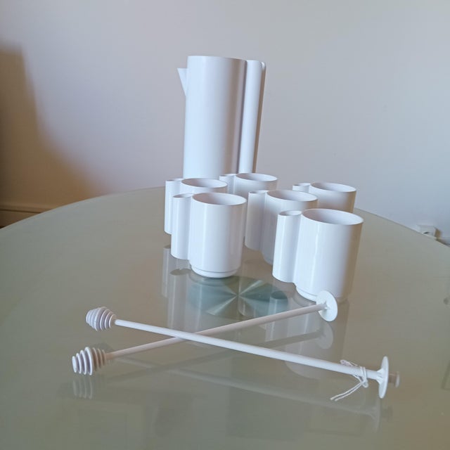 Space Age Orangeade Service by Jean-Pierre Vitrac, Set of 9 For Sale - Image 4 of 6