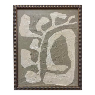 2026 "Il Ramoscello No.1" Abstract Botanical Painting on Canvas by r.k. Red For Sale