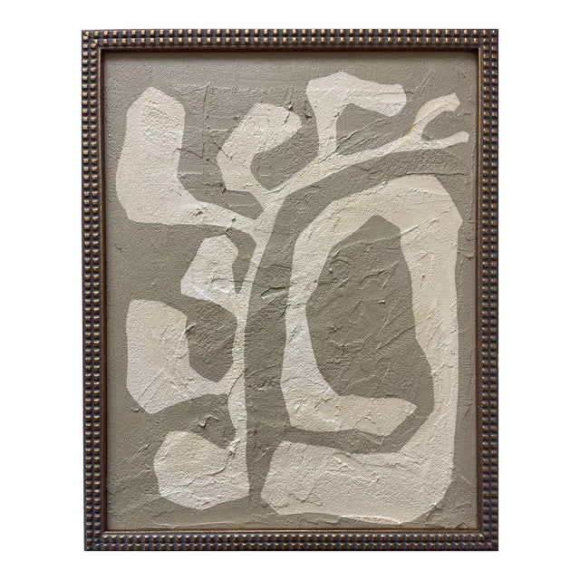 2026 "Il Ramoscello No.1" Abstract Botanical Painting on Canvas by r.k. Red For Sale