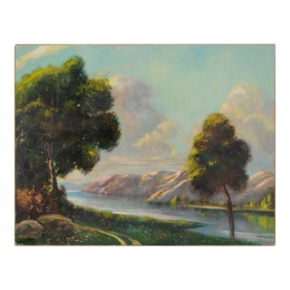 Mid Century High Sierras Summer Splendor Landscape For Sale