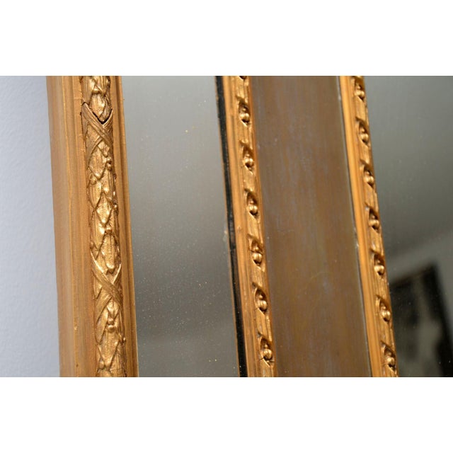 Tall Antique Decorative Gilt Wood Mirror, 1860 For Sale - Image 12 of 13