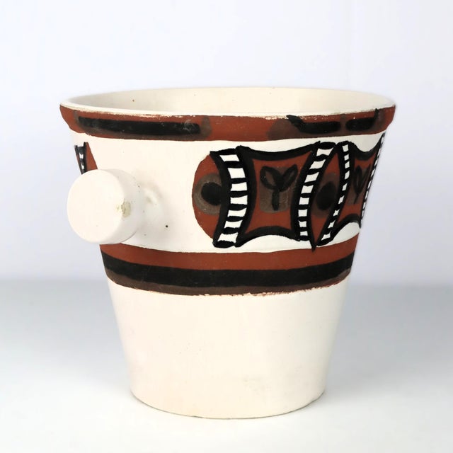 Ceramic Les Argonautes Vase by Isabelle Ferlay and Frédérique Bourguet for Vallauris, 1950 For Sale - Image 4 of 13