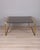 Coffee table with gilded brass structure and smoked glass top, Italian design, 1960s.