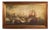 Auguste Mayer, Seascape Battle of Trafalgar, 1954, Oil on Canvas For Sale