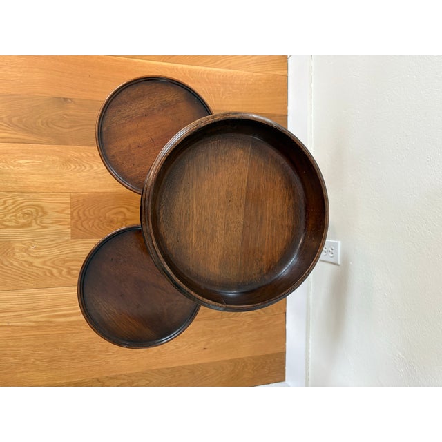 Neoclassical Mahogany Four Top Plant Stand/Server With Copper Liner For Sale In New York - Image 6 of 9