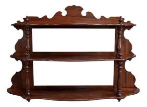Louis-Philippe Wall Shelf in Mahogany