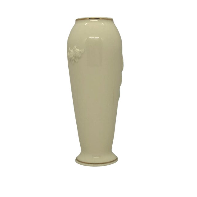 1980s Vintage 1980’s Lenox Rosebud Collection Rose Bloom” Cream Porcelain Bud Vase For Sale - Image 5 of 13