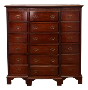 Vintage Lexington Palmer Home Collection Chippendale Style Mahogany Gentlemen’s Chest of Drawers