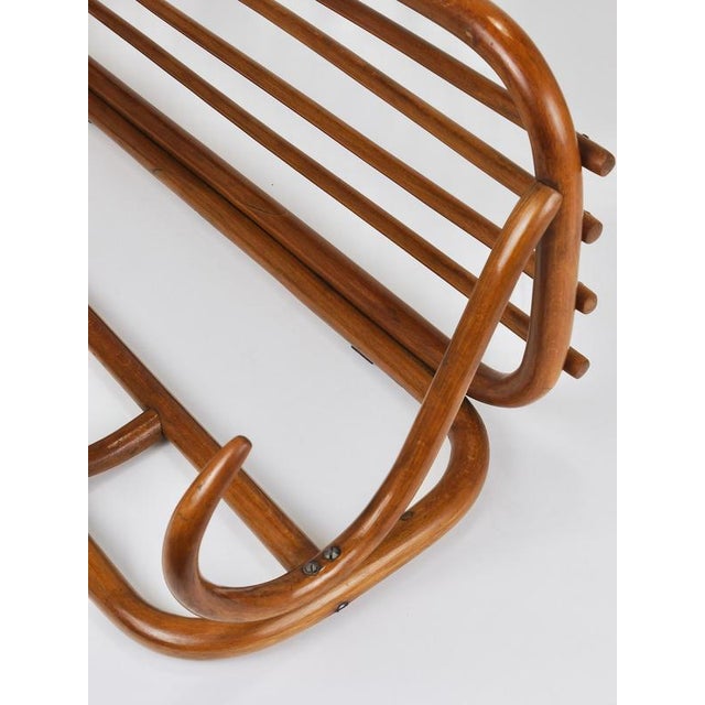 Art Nouveau Secessionist Bentwood Wall Coat Rack from Thonet, Austria, 1900s For Sale - Image 10 of 18