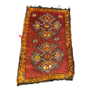 1990s Handwoven Kordish Design Persian Rug - 2'0" X 2'10" For Sale