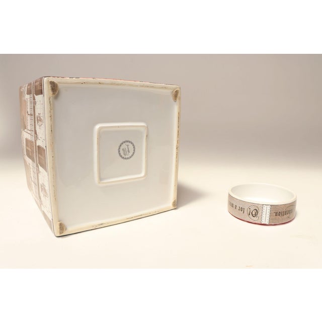 White Large Porcelain Four-Sided Ginger Jar by Fringe Studio For Sale - Image 8 of 12