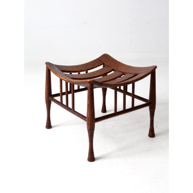 Antique Egyptian Revival Thebes Stool For Sale - Image 6 of 11