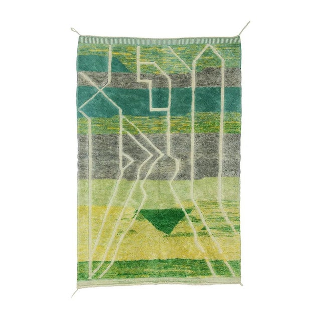 Hand-Knotted Wool Rug by Azele Studio For Sale - Image 10 of 10