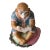 Late 20th Century North Carolina Ceramic Whimsical Sitting Monkey Reading a Book Colorful Figurine For Sale