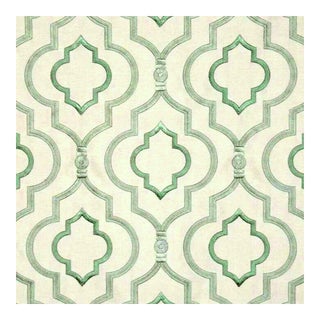 Rm Coco "Suite Farley" Embroidered Trellis Fabric - 2 Yards For Sale