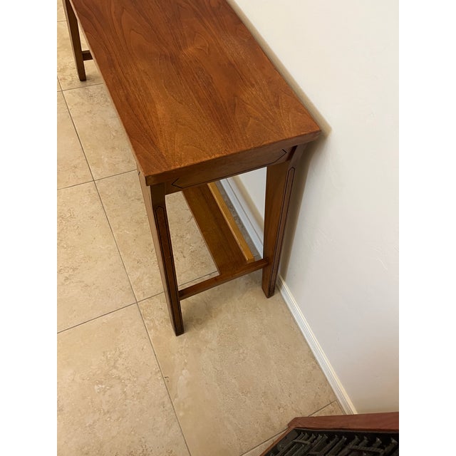 1970s Solid Wood Lift Top Storage High Seat Organ Bench in Style of Paul McCobb For Sale - Image 9 of 12