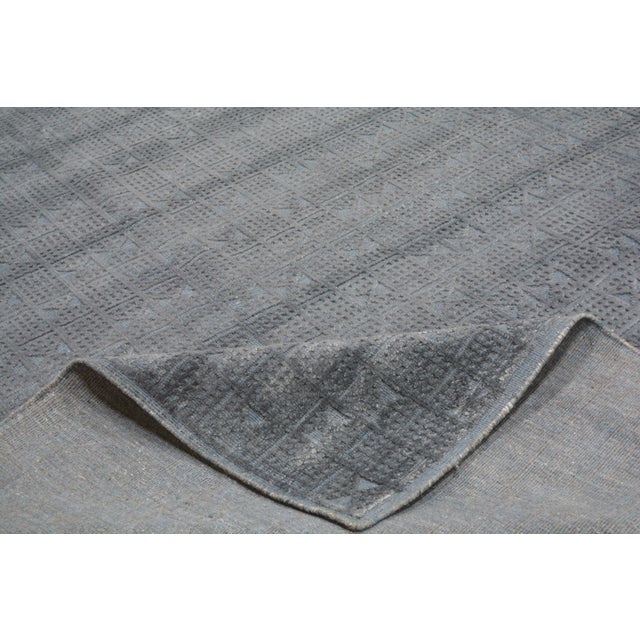 2010s Contemporary Moroccan Aleph Hand Knotted Wool Rug, 9'1X12 For Sale - Image 5 of 6
