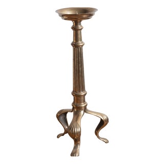 Large Bronze Candleholder, 1950s For Sale