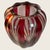 Val Saint-Lambert 1960s Val St Laurent Jemeppe Cranberry Striped Art Deco Vase For Sale - Image 4 of 6
