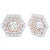 Upgrade your existing stud earrings with the sensational halo style of this diamond earring jacket that fits earrings up...