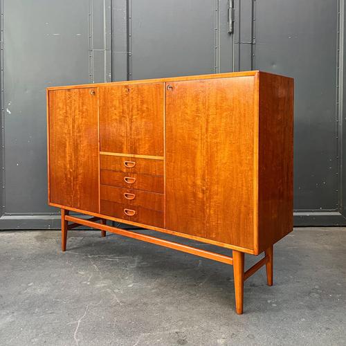 Mid-Century Mahogany Highboard, 1960s For Sale - Image 4 of 18